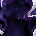  absurd_res anthro anthrofied black_fur black_nipples breasts equine female friendship_is_magic fur hair hi_res horse long_hair mammal my_little_pony navel nightmare_rarity_(mlp) nipples pony rarity_(mlp) solo topless two_tone_hair wooxx 