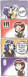  ... /\/\/\ 1boy 1girl 4koma anju blue_hair blush clenched_hands comic d: drooling english flying_sweatdrops kafei kataro mask older open_mouth orange_hair parted_lips t_t the_legend_of_zelda the_legend_of_zelda:_majora's_mask younger |_| 