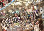  6+girls akagi_(kantai_collection) alcohol aoba_(kantai_collection) apron ashigara_(kantai_collection) atago_(kantai_collection) banner beer_mug bird black_hair blush bottle bowl braid breast_envy brown_eyes brown_hair bucket cha_(kantai_collection) chopsticks commentary_request crowded crying cup curry curry_rice damage_control_goddess_(kantai_collection) dish dress drum_(container) drunk dutch_angle eating elbow_gloves error_musume eyepatch failure_penguin fairy_(kantai_collection) fish fish_tank folded_ponytail food food_on_face fubuki_(kantai_collection) furutaka_(kantai_collection) girl_holding_a_cat_(kantai_collection) girl_sandwich glasses gloves hachimaki haguro_(kantai_collection) hair_ornament hairclip haruna_(kantai_collection) headband headgear hiei_(kantai_collection) highres hiyoko_(kantai_collection) holding holding_cup houshou_(kantai_collection) i-19_(kantai_collection) i-class_destroyer ice_cream inazuma_(kantai_collection) indoors japanese_clothes jun'you_(kantai_collection) kaga_(kantai_collection) kantai_collection kirishima_(kantai_collection) kitakami_(kantai_collection) kongou_(kantai_collection) long_hair meat mechanical_halo miss_cloud multiple_girls muneate myoukou_(kantai_collection) nachi_(kantai_collection) nagato_(kantai_collection) naka_(kantai_collection) nejiri_hachimaki ni-class_destroyer nontraditional_miko ooi_(kantai_collection) open_mouth penguin plasma-chan_(kantai_collection) plate pointing ponytail poster_(object) pot rashinban_musume restaurant rice rice_on_face ryuujou_(kantai_collection) sailor_dress sakazaki_freddy sake sandwiched school_uniform serafuku shinkaisei-kan short_hair side_ponytail single_braid skirt stairs table tairyou-bata takao_(kantai_collection) tamagokake_gohan tatsuta_(kantai_collection) teacup tenryuu_(kantai_collection) tray twintails visor_cap waving white_gloves yukikaze_(kantai_collection) zuikaku_(kantai_collection) 