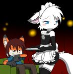  blood blush canine domination fox girly logan_the_fox maid maid_uniform male mammal nosebleed submissive theoretical_chaos 