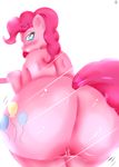  anthro anthrofied big_butt blue_eyes butt cbatie11 cutie_mark equine female friendship_is_magic fur hair horse looking_back mammal my_little_pony nude pink_fur pink_hair pinkie_pie_(mlp) plain_background pony pussy smile solo white_background 