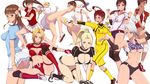  6+girls ass blonde_hair breasts butt_crack christie christie_(doa) dark_skin dead_or_alive dead_or_alive_5 fighting_stance helena_douglas highres kokoro_(doa) large_breasts leaf98k lei_fang lisa_hamilton mila_(dead_or_alive) mila_(doa) momiji_(ninja_gaiden) multiple_girls ninja_gaiden ninja_gaiden:_dragon_sword no_bra panties pixiv_manga_sample ponytail rachel rachel_(ninja_gaiden) resized tina_armstrong underboob underwear white_hair 