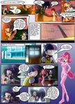  clothed clothing comic costume dialog english_text female friendship_is_magic hair hat human humanized mammal mauroz multi-colored_hair my_little_pony pinkie_pie_(mlp) rainbow_dash_(mlp) rarity_(mlp) shadowbolts_(mlp) text twilight_sparkle_(mlp) 