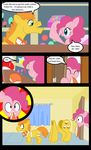  bow_tie comic counter cutie_mark dialog duo english_text equine eyes_closed female feral friendship_is_magic fur green_eyes hair hapoppo hat horse long_hair looking_at_viewer looking_back male mammal mr_cake_(mlp) my_little_pony open_mouth orange_hair pink_fur pink_hair pinkie_pie_(mlp) pony shocked smile text 