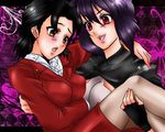  2girls blush ghost_in_the_shell kayabuki_yoko kiraki kusanagi_motoko multiple_girls yuri 