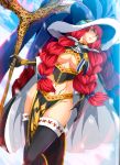  1girl breasts fairy_tail irene_belserion large_breasts long_hair red_hair tagme underboob 
