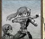  alicia_melchiott dallas_wyatt gun long_hair rifle senjou_no_valkyria senjou_no_valkyria_1 twintails weapon 