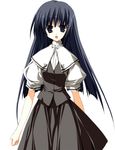  black_eyes black_hair h2o_footprints_in_the_sand kohinata_hayami long_hair lowres non-web_source school_uniform solo 