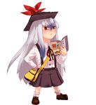  anko_(ultimate_zekkouchou) bad_id bad_pixiv_id bag book gag_manga_biyori hat kamishirasawa_keine kindergarten long_hair red_eyes solo touhou younger 