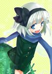  bangs konpaku_youmu midori_(green_tea) scarf solo spring_onion touhou 