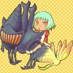  1girl backpack bag choumei choumei_(naruto) fishnets fuu_(naruto) gobi_no_irukauma green_hair hair_ornament hairclip naruto naruto_shippuuden o96ap orange_eyes short_hair tan 