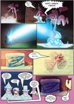  cat clothed clothing comic costume dialog english_text explosion feline female fight friendship_is_magic frozen hair human humanized ice magic_blast mammal manticore mauroz multi-colored_hair my_little_pony pinkie_pie_(mlp) rarity_(mlp) snow text twilight_sparkle_(mlp) wings 