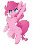  anthrofied big_breasts blue_eyes breasts equine female friendship_is_magic fur horse mammal my_little_pony nipples nude open_mouth pink_fur pinkie_pie_(mlp) pony signature solo urban_centre 