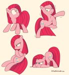  :c bitz blue_eyes crossed_arms cutie_mark equine female friendship_is_magic frown hair horse mammal my_little_pony pink_hair pinkamena_(mlp) pinkie_pie_(mlp) plain_background pony pose sitting solo standing white_background 