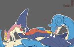  anus blush cunnilingus deerling eyes_closed female female_ejaculation feral garchomp grey_background group herpydragon hi_res lapras lesbian lying nintendo on_back oral oral_sex penetration plain_background pok&#233;mon pok&eacute;mon pussy pussy_juice sex size_difference tongue tongue_out vaginal vaginal_penetration video_games 