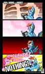  blue_fur blush book comic dialog english_text equine feather female friendship_is_magic fur hair horse kman-studio library mammal multi-colored_hair my_little_pony open_mouth pegasus pink_fur pink_hair pinkie_pie_(mlp) pony purple_eyes rainbow_dash_(mlp) rainbow_hair reading stairs sweat text tongue wing_boner wings 