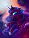 blue_hair crown crying equine eye_mist female feral friendship_is_magic fur hair horn horse lighting long_hair mammal miltvain my_little_pony nightmare_moon_(mlp) open_mouth pony princess_luna_(mlp) solo tears teeth tongue transformation winged_unicorn wings 