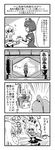  3girls 4koma 7-tan comic greyscale imuhata_shimuro monochrome multiple_girls os-tan translation_request 