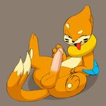  balls buizel erection horny humanoid_penis male nintendo nude one_eye_closed open_mouth penis plain_background pok&#233;mon pok&eacute;mon smile solo tongue unknown_artist video_games xxylas 