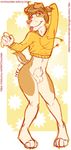  anthro balls bottomless canine clothed clothing dog flaccid front_view half-dressed hoodie looking_at_viewer male mammal mrchocolate penis peyo peyo_(character) pull_over sheath solo tongue tongue_out 