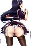  ass maid pantsu shimapan stockings tagme thighhighs umakatsuhai 