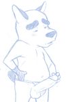  canine dog fundoshi male mammal masturbation penis pochi solo tenderule34 underwear welcome_to_the_space_show 