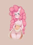  anthrofied blush breasts equine female friendship_is_magic hair horse long_hair lui-ra mammal my_little_pony nipples pinkie_pie_(mlp) pony pussy smile solo undressing 