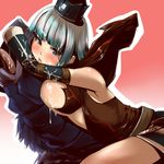  1girl artist_request breasts capcom cum deyuru_(armor) hat monster_hunter monster_hunter_frontier nekotama1987 solo teostra_(armor) 