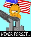  9/11 america crying garfield never_forget smoke 