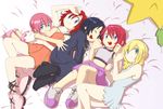  5girls kairi kingdom_hearts multiple_girls multiple_persona namine red_hair short_hair xion_(kingdom_hearts) 