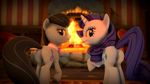  3d black_hair butt cutie_mark duo equine female fire fireplace friendship_is_magic fur gmod grey_fur hair horn horse looking_at_viewer looking_back mammal my_little_pony octavia_(mlp) pony presenting presenting_hindquarters purple_eyes purple_hair raised_tail rarity_(mlp) standing stormtrooper1701 tongue tongue_out unicorn white_fur 