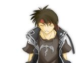  bad_id bad_pixiv_id black_hair closed_eyes headband majutsushi_orphen male_focus orphen solo yuuki_(yuuki333) 