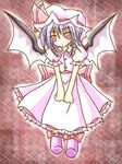  bad_id bad_pixiv_id bat_wings blue_hair frills hat lowres red_eyes remilia_scarlet solo tilde_(ice_cube) touhou wings 