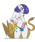  anthro anthrofied avante92 avian balls blue_eyes blush breasts brown_fur cum cutie_mark dickgirl duo equine female friendship_is_magic fur gilda_(mlp) gryphon hair horn horse intersex mammal my_little_pony panties panty_pull penis pony purple_hair rarity_(mlp) underwear unicorn white_fur yellow_eyes 