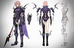  alternate_costume armor concept_art dragoon dragoon_(final_fantasy) final_fantasy final_fantasy_xiii lightning_farron lightning_returns:_final_fantasy_xiii nomura_tetsuya official_art polearm spear weapon 