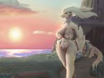  2020 4:3 anthro big_breasts breasts female fluffy genitals legendary_pok&eacute;mon lennoxicon nintendo nude outside pok&eacute;mon pok&eacute;mon_(species) pussy reshiram solo standing video_games 