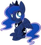  blue_eyes blue_fur blue_hair crown cutie_mark equine female feral friendship_is_magic fur hair horn horse long_hair mammal my_little_pony open_mouth plain_background pony princess_luna_(mlp) silky-cotton sitting smile solo transparent_background winged_unicorn wings 