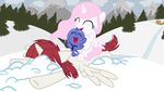  beavernator blue_fur blue_hair cub equine eyes_closed female feral forest friendship_is_magic fur hair hi_res horn horse lauren_faust_(character) long_hair mammal mountain my_little_pony open_mouth outside pink_hair pony princess_celestia_(mlp) princess_luna_(mlp) red_hair sled smile snow tree white_fur winged_unicorn wings young 
