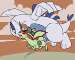  abdominal_bulge anal anal_penetration cum cum_while_penetrated duo erection feral flygon flying gay hands-free lugia machv99 male nintendo orgasm penetration penis pok&#233;mon pok&eacute;mon red_eyes saliva sex video_games 