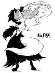  delphox fire monochrome nitorou no_humans pixiv_manga_sample pokemon pokemon_(game) pokemon_xy 