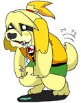  animal_crossing anthro canine crossover drooling female fullmetal_alchemist isabelle_(animal_crossing) mammal nintendo saliva solo unknown_artist video_games what_has_alchemy_done what_has_science_done 