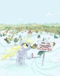  blonde_hair building city cloud crayon cutie_mark derp_eyes derpy_hooves_(mlp) english_text equine female feral friendship_is_magic frown fur grey_fur hair horse long_hair mammal mozgan my_little_pony outside pegasus pony sigh sky snow solo standing text wind windmill wings yellow_eyes 
