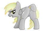  anus blonde_hair butt cupcakesponyazz cutie_mark derpy_hooves_(mlp) dinky_hooves_(mlp) equine female feral friendship_is_magic fur grey_fur hair horse mammal my_little_pony pegasus plain_background pony presenting pussy wings 