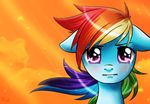  cloud clouds crying equine female feral friendship_is_magic fur hair hat horse long_hair looking_at_viewer mammal multi-colored_hair my_little_pony open_mouth outside pegasus pony princesssilverglow purple_eyes rainbow_dash_(mlp) rainbow_hair sky solo tears wings 