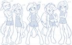  absurd_res ambris anthro anthrofied apple_bloom_(mlp) babs_seed_(mlp) black_and_white blush bow boxers clothing cutie_mark_crusaders_(mlp) dragon dress equine fangs female friendship_is_magic group hair height_chart hi_res horn horse male mammal monochrome my_little_pony pegasus pony scootaloo_(mlp) shirt spike_(mlp) sweetie_belle_(mlp) underwear unicorn wings 