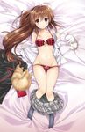  bra little_busters! natsume_rin neko pantsu tsukako 