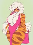  anthro breasts buxbi buxbi_(character) feline female mammal nipples slightly_chubby solo thick_thighs tiger voluptuous wide_hips 
