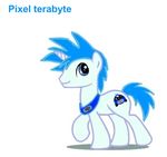  blue_eye blue_hair cutie_mark equine friendship_is_magic hair headband horn male my_little_pony original_character pixel_terabyte unicorn 