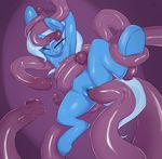 blue_fur blue_hair bound clitoris equine eyes_closed female feral friendship_is_magic fur hair horn horse mammal miketheuser my_little_pony penetration penis pony purple_background pussy solo tentacles trixie_(mlp) unicorn vaginal vaginal_penetration 