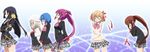  bad_id bad_pixiv_id bow closed_eyes highres kamikita_komari keespring kurugaya_yuiko little_busters! long_hair multiple_girls natsume_rin nishizono_mio noumi_kudryavka pink_bow saigusa_haruka school_uniform short_hair 